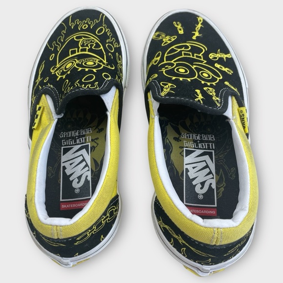 Vans x SpongeBob Slip-On Sneakers Women’s 6 / Men’s 4.5 / Youth 4 - Picture 8 of 9